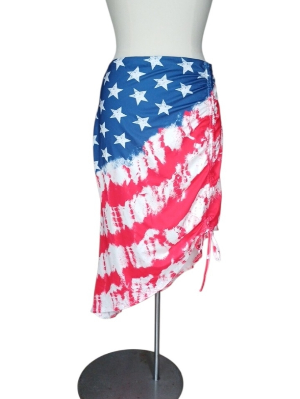 🇺🇸 Zaful Red White Blue Star & Stripe Swim Sarong